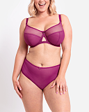 Victory Balcony Bra And Short Orchid TKD Lingerie Curvy Kate Fashion F1