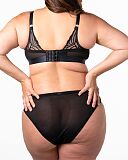 Warrior Flexi Wired Plunge Nursing Bra Black