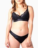 Warrior Flexi Wired Plunge Nursing Bra Black