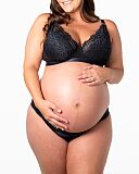 Warrior Flexi Wired Plunge Nursing Bra Black