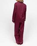 Womens Hotel Pyjama Set Oxblood TKD Lingerie Cyberjammies Fashion B1