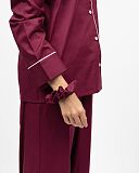 Womens Hotel Pyjama Set Oxblood TKD Lingerie Cyberjammies Fashion S1