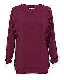 Yasmin Slouch Jersey Pyjama Top Oxblood TKD Lingerie Cyberjammies Fashion CF1