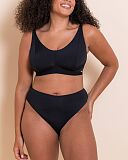 Zen Non Wired Bralette And Brazilian Black TKD Lingerie Curvy Kate Core F1
