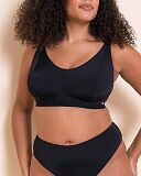 Zen Non Wired Bralette And Brazilian Black TKD Lingerie Curvy Kate Core F3