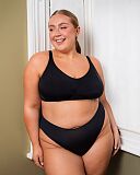 Zen Non Wired Bralette And Brazilian Black TKD Lingerie Curvy Kate Core L1