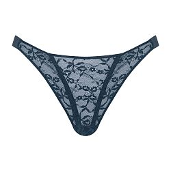 All Night Lace Tanga Brief Denim Blue All Night Lace Tanga Brief Denim Blue