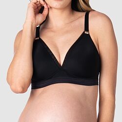 Ambition Non Wired T-Shirt Nursing Bra Black
