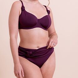 Beach Bliss High Leg Brief Mulberry Purple