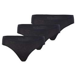 Cotton Bikini Briefs Pack Of 3 Black