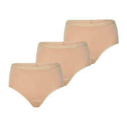 Cotton Full Brief Pack Of 3 Beige