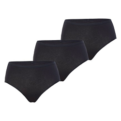 Cotton Full Brief Pack Of 3 Black