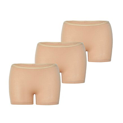 Cotton Boyshorts Pack Of 3 Beige