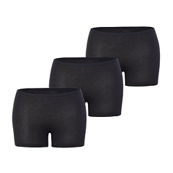 Cotton Boyshorts Pack Of 3 Black