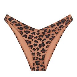 Dusky Vegas High Leg Brief Leopard Print