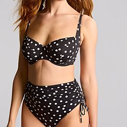 Polka Dot Midi Brief Black/White