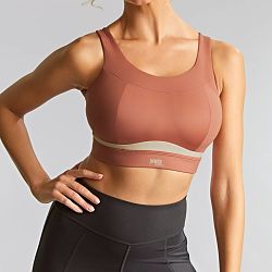 Freedom Non Padded Non Wired Sports Bra Sienna Rose/Chalk