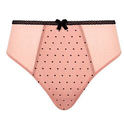 Gabrielle High Waist Brazilian Brief Flocked Spot