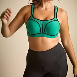 Power Wired Sports Bra Green