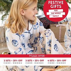 Mini Riley Girls Bauble Print Pyjama Set