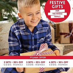 Mini Riley Boys Check Print Pyjama Set