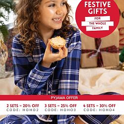 Mini Riley Girls Check Print Pyjama Set