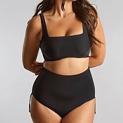 Signature Gina Square Neck Bikini Top Black