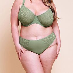 Smoothie Lace Brazilian Brief Sage Green