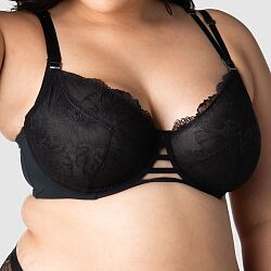 True Luxe Full Cup Flexi Wire Nursing Bra Black