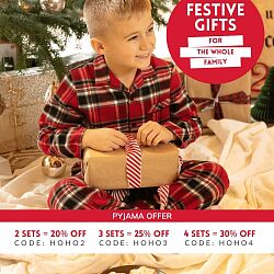 Mini Windsor Boys Check Print Pyjama Set