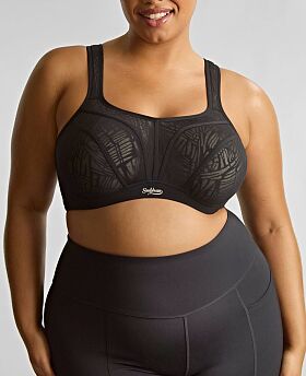 Activate Non Padded Wired Sports Bra Black/Chalk