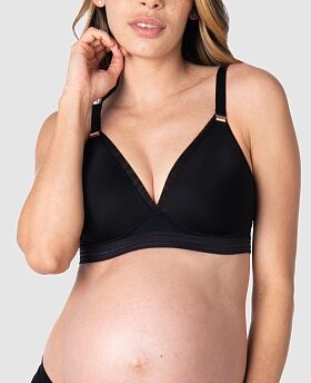 Ambition Non Wired T-Shirt Nursing Bra Black