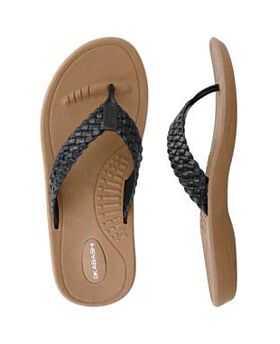 Baha Flip Flops Toffee/Black