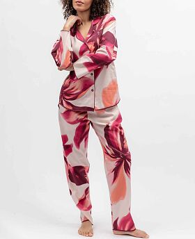 Blush Botanica Floral Print Pyjama Set Peach Mix
