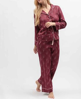 Blush Botanica Geo Print Pyjama Set Berry Mix