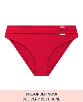 Boudoir Beach Belted Brief Crimson Red