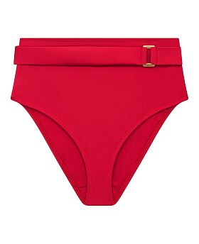 Boudoir Beach High Waisted Brief Crimson Red