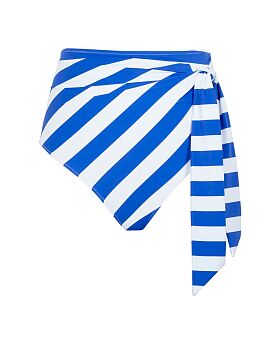 Cascade High Waist Brief Blue/White