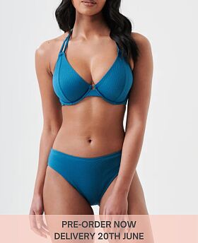Christina Halter Bikini Top Teal