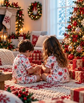 Christmas Cheer Kids Shorty Set