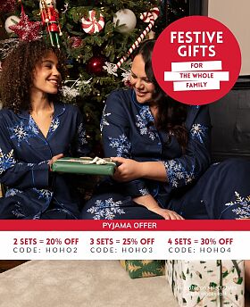 Frosty Snowflake Print Pyjama Set