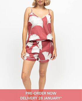 Josie Leaf Print Cami and Shorts Set
