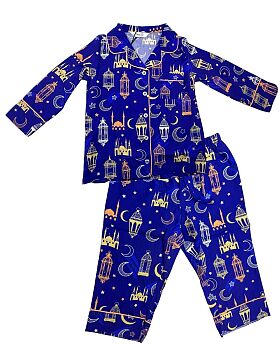 Cotton Lantern Print Kids Pyjama Set