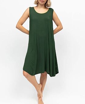 Olive Jersey Swing Nightdress Green