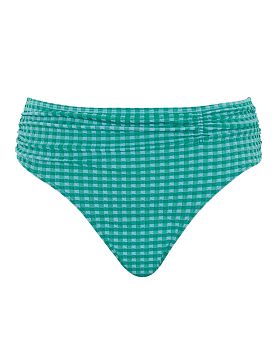 Gingham Midi Brief Green Gingham