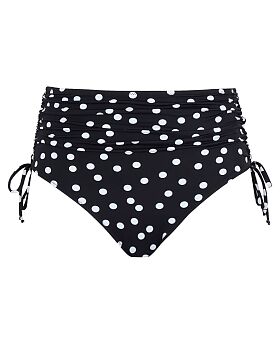Polka Dot Midi Brief Black/White