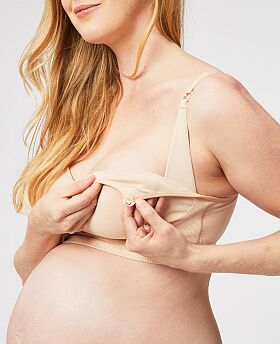 Popping Candy Maternity & Nursing Bralette Beige
