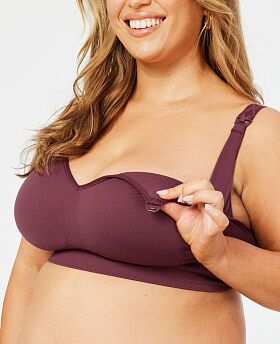 Popping Candy Maternity & Nursing Bralette Plum