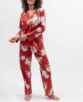 Pumpkin Spice Pyjama Set Burnt Sienna