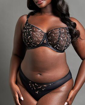 Restraint Balcony Bra Black